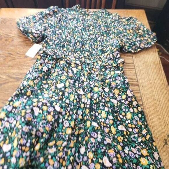 NWT Tuckernuck Hyacinth House Black Multi Floral Smocked Samantha Midi Dress sz - Picture 6 of 6